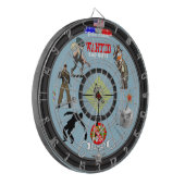 Dartboard der Police Edition Dartscheibe (Vorderseite Links)