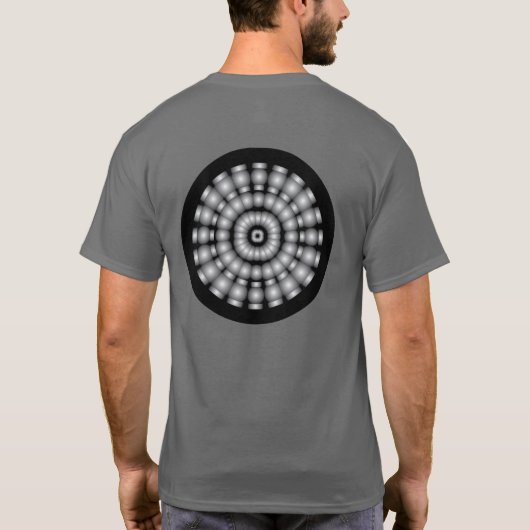 Dartboard der Psychedelic Spheres T-Shirt (Rückseite)