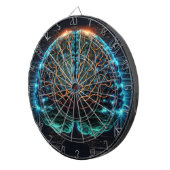 Dartboard des Computerbildschirms Dartscheibe (Vorderseite rechts)