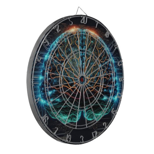 Dartboard des Computerbildschirms Dartscheibe (Vorderseite Links)