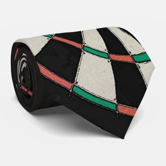 Dartboard des Darts Player Krawatte (Gerollt)