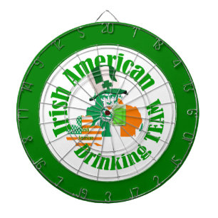 Dartboard des irischen amerikanischen Trinkteams Dartscheibe
