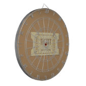 Dartboard des Kartenmetall Dartscheibe (Vorderseite Links)