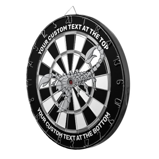 Dartboard des Skorpion-Symbols mit benutzerdefinie Dartscheibe (Vorderseite rechts)