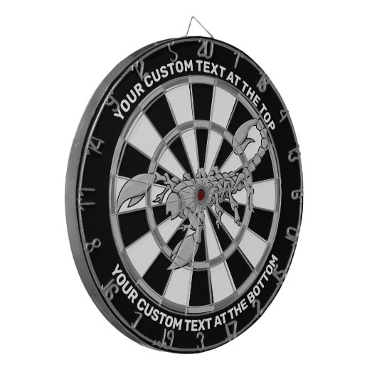 Dartboard des Skorpion-Symbols mit benutzerdefinie Dartscheibe (Vorderseite Links)