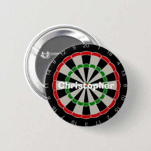 Dartboard-Design Button (Vorne & Hinten)