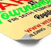 Dartboard-Design, Darts Tournament-Werbung Poster (Ecke)