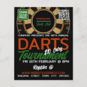 Dartboard-Design, Darts-Turnier Flyer (Vorne)
