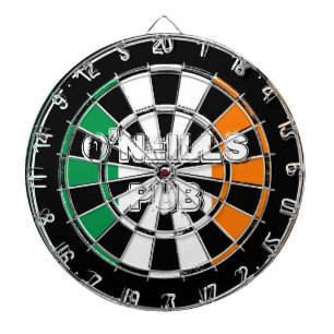 Dartboard-Design der irischen Flagge für Pub oder  Dartscheibe