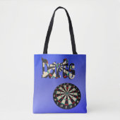 Dartboard-Design für blaue Töne, Tote-Tasche Tasche (Vorderseite)