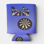 Dartboard-Design für Blue Darts, Dosenkühler (Rückseite)