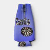 Dartboard-Design für Blue Darts, Flaschenkühler (Rückseite)