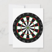Dartboard-Einladungen Einladung (Vorderseite)