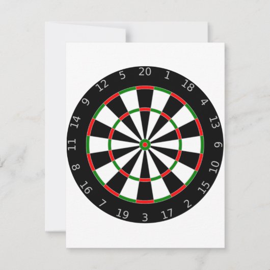 Dartboard-Einladungen Einladung (Vorderseite)