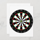 Dartboard-Einladungen Einladung (Vorne/Hinten)