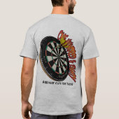Dartboard-Entwurf T-Shirt (Rückseite)