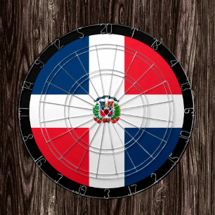 Dartboard & Flag (Dominikanische Republik) / Spiel Dartscheibe