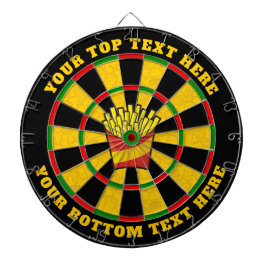 Dartboard Französisch mit benutzerdefiniertem Text Dartscheibe