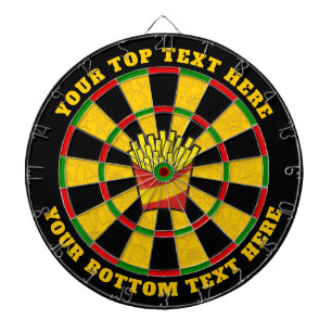 Dartboard Französisch mit benutzerdefiniertem Text Dartscheibe