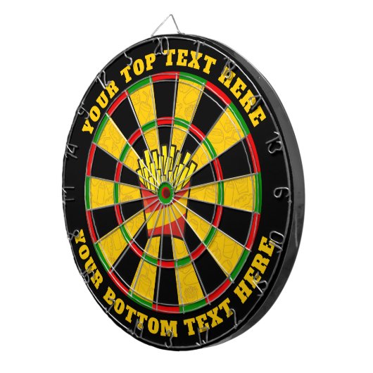Dartboard Französisch mit benutzerdefiniertem Text Dartscheibe (Vorderseite rechts)