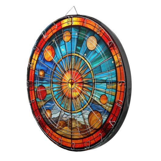 Dartboard für das Verbundglas Dartscheibe (Vorderseite rechts)