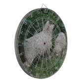 Dartboard für niedliche Schafe - Blätter Dartscheibe (Vorderseite Links)