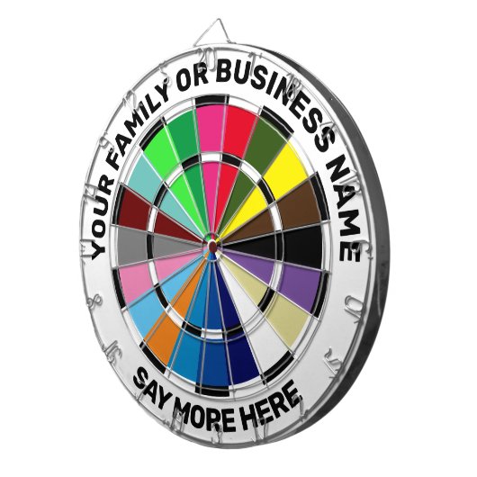 Dartboard für personalisierte Racing-Farben Dartscheibe (Vorderseite rechts)