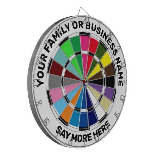 Dartboard für personalisierte Racing-Farben Dartscheibe (Vorderseite Links)