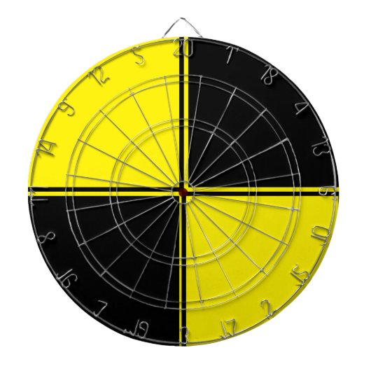 Dartboard für Schwarz/Gelb-Spielzimmer Dartscheibe (vorne)
