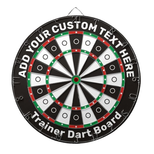 Dartboard für Trainer mit benutzerdefiniertem Text Dartscheibe (vorne)