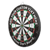 Dartboard für Trainer mit benutzerdefiniertem Text Dartscheibe (Vorderseite rechts)