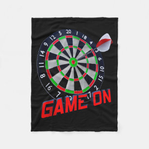Dartboard Game On - Rot und Grün Tank Top  Fleecedecke