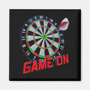 Dartboard Game On - Rot und Grün Tank Top  Magnet