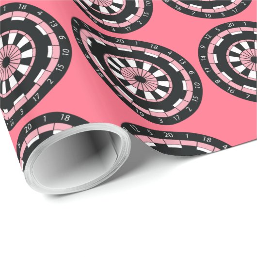 Dartboard Geschenkpapier (Rolleneckpunkt)