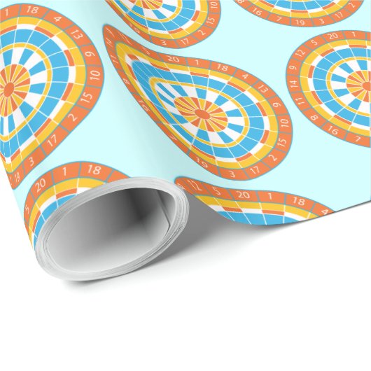 Dartboard Geschenkpapier (Rolleneckpunkt)