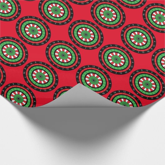 Dartboard Geschenkpapier (Ecke)