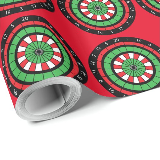 Dartboard Geschenkpapier (Rolleneckpunkt)