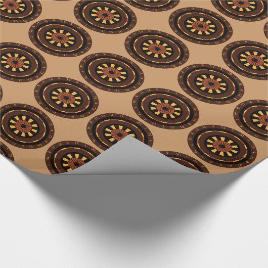 Dartboard Geschenkpapier (Ecke)