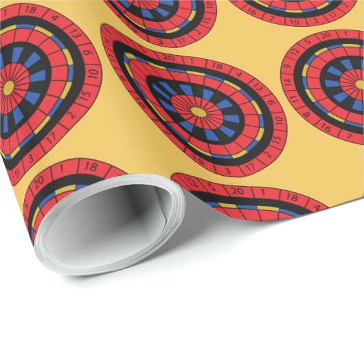 Dartboard Geschenkpapier (Rolleneckpunkt)
