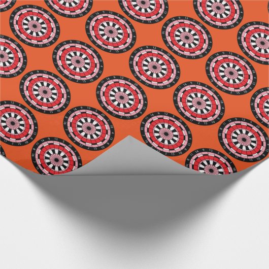 Dartboard Geschenkpapier (Ecke)