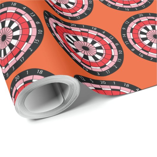 Dartboard Geschenkpapier (Rolleneckpunkt)