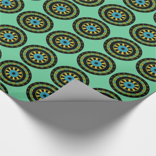 Dartboard Geschenkpapier (Ecke)