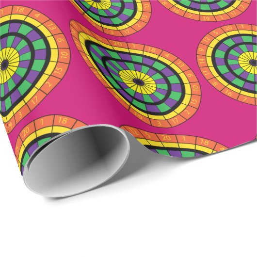 Dartboard Geschenkpapier (Rolleneckpunkt)