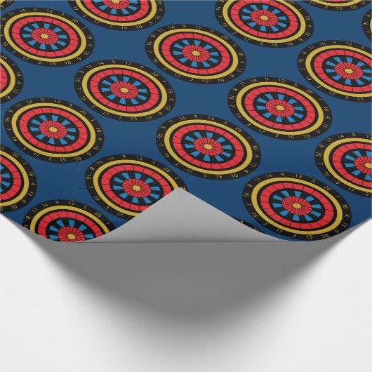 Dartboard Geschenkpapier (Ecke)