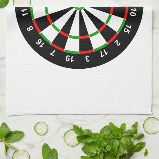Dartboard Geschirrtuch (Gefaltet)