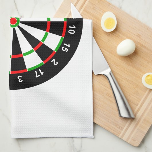 Dartboard Geschirrtuch (Viertel Falte)