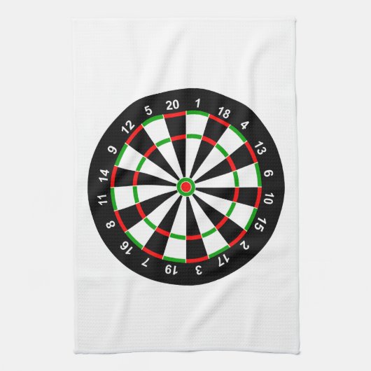 Dartboard Geschirrtuch (Vertikal)