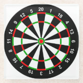 Dartboard Glasuntersetzer (Vorderseite)