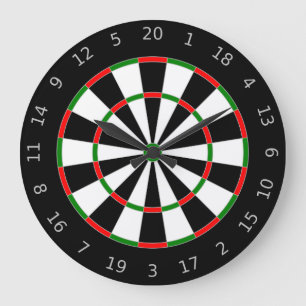 Dartboard Große Wanduhr