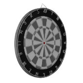 Dartboard: Hellgrau, Anthrazitgrau und Schwarz Dartscheibe (Vorderseite Links)
